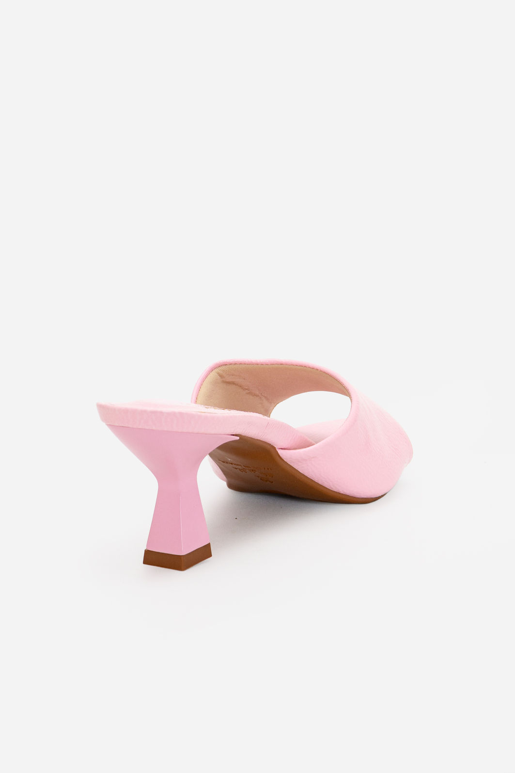 Mule com Tira Larga e Salto Taça Rosa Claro Mule com Tira Larga e Salto Taça Rosa Claro