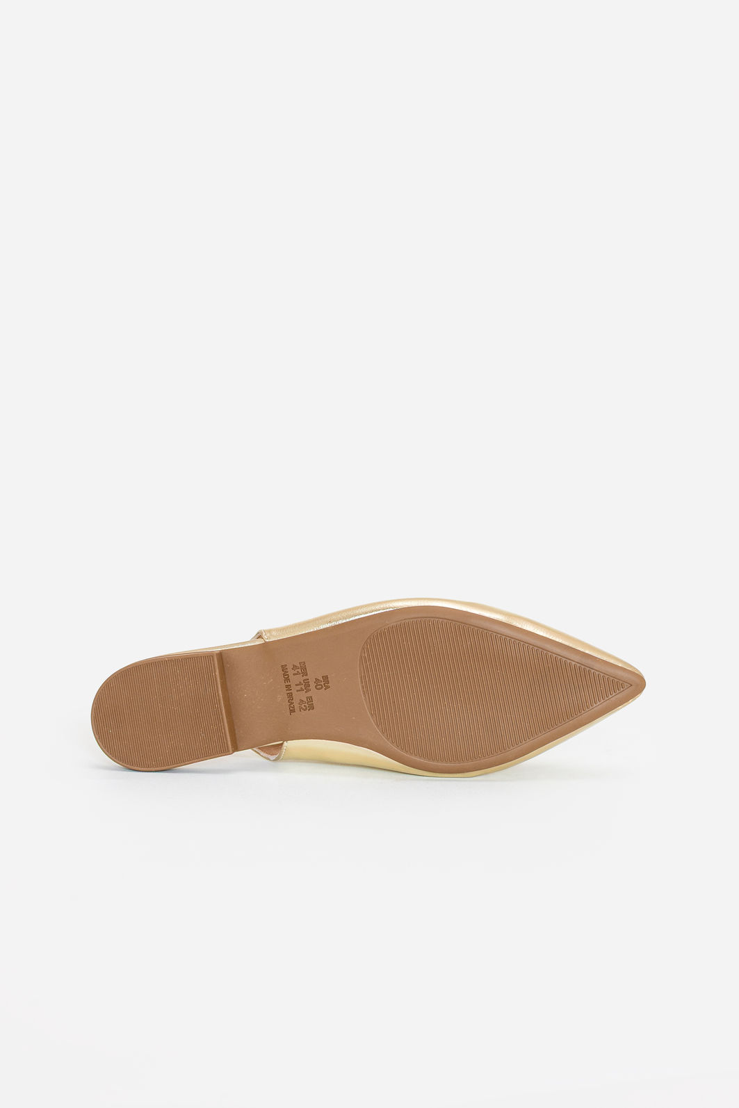 Slingback com Enfeite Rasteiro Champagne Slingback com Enfeite Rasteiro Champagne