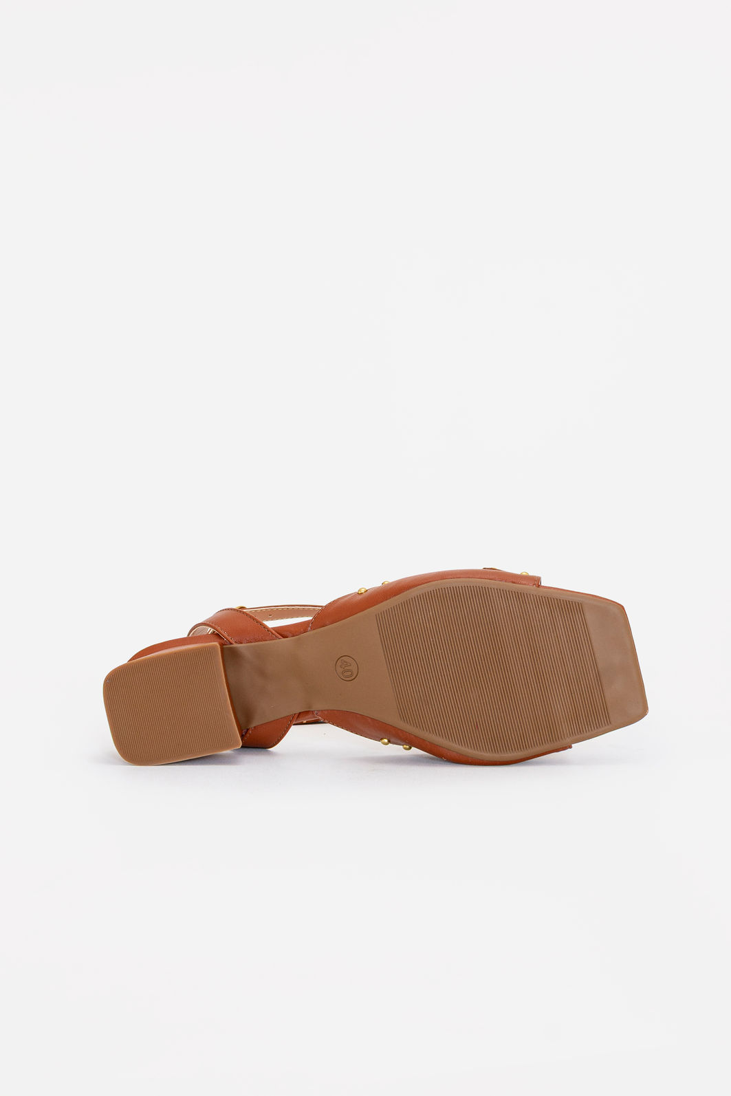 Sandália com Laço e Salto Baixo Caramelo Sandália com Laço e Salto Baixo Caramelo