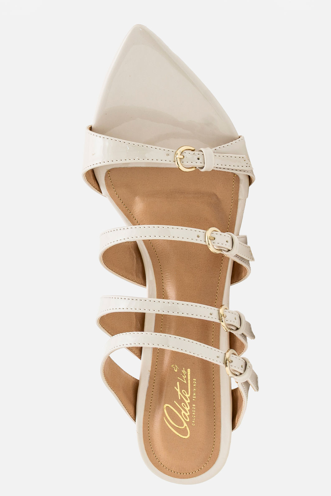 Mule Poderosa com Bico Folha Ajustável Off White Mule Poderosa com Bico Folha Ajustável Off White