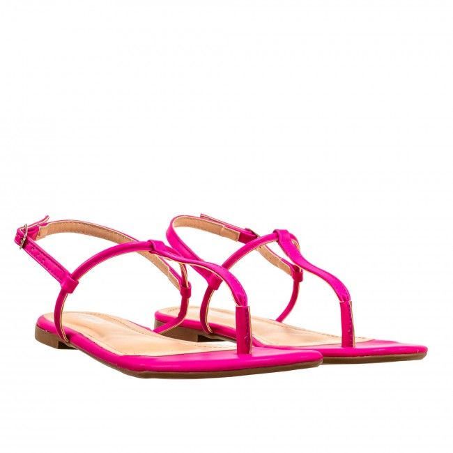 Rasteira Básica Minimalista Tiras Pink