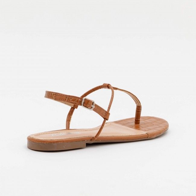 Rasteira Básica Tiras Minimalista Tostado Rasteira Básica Tiras Minimalista Tostado