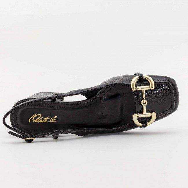 Slingback Estilosíssimo com Salto Bloco Preto Slingback Estilosíssimo com Salto Bloco Preto