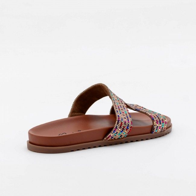 Papete Cléo Poderosa com Pedraria Tostado Papete Cléo Poderosa com Pedraria Tostado