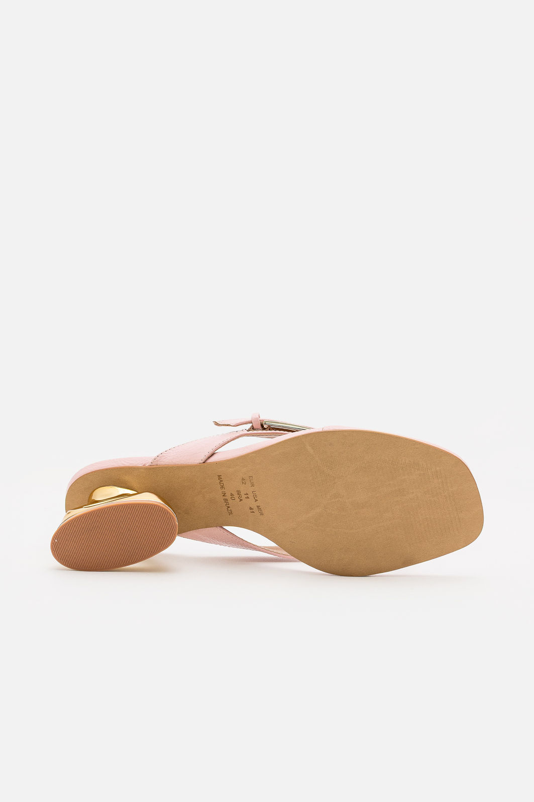 Mule Verniz com Salto Cromado Rose Mule Verniz com Salto Cromado Rose