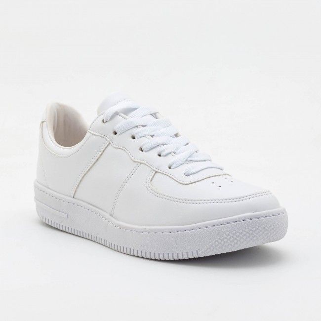 Tênis com Recortes Básico Branco