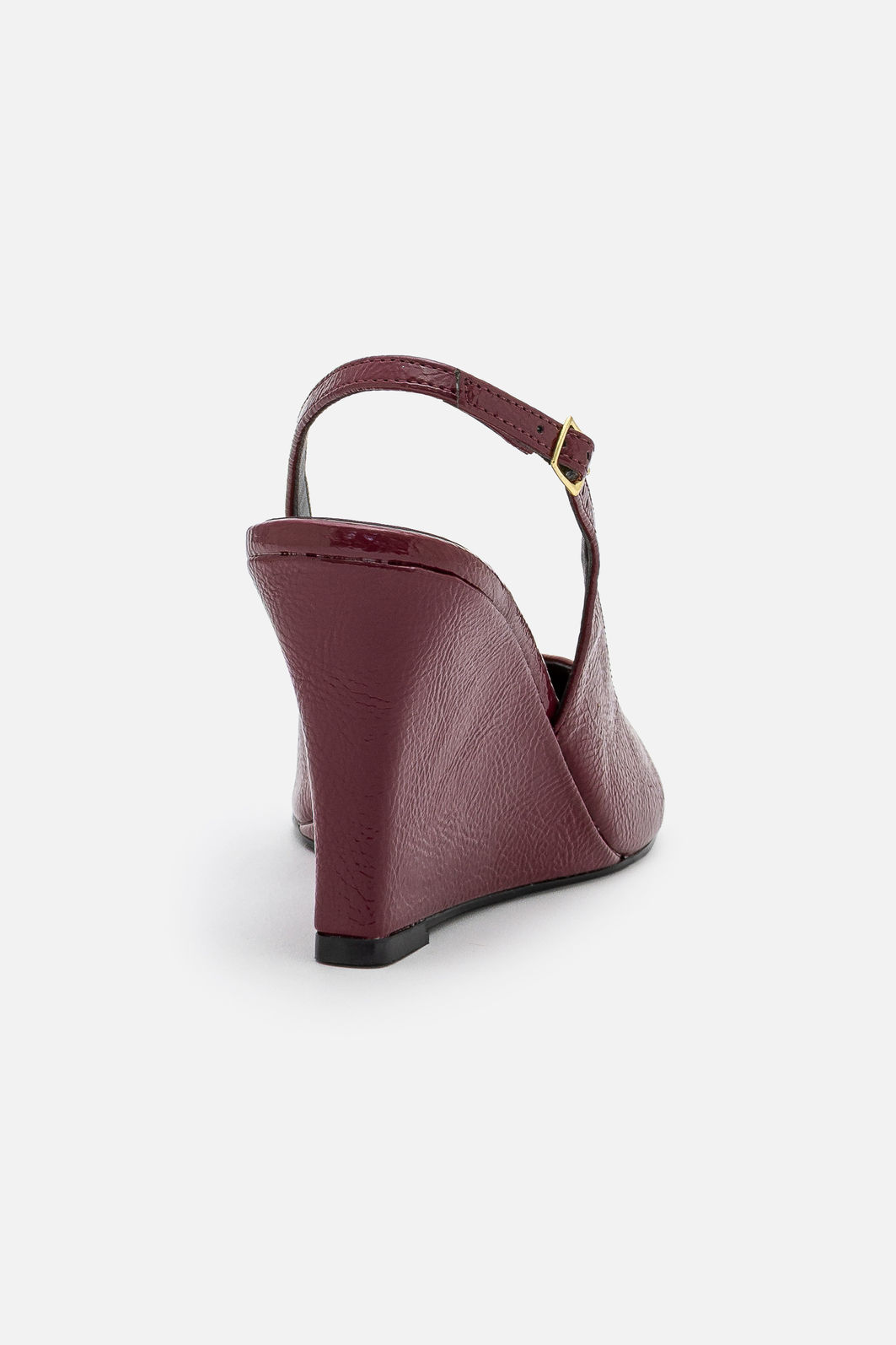 Slingback com Salto Anabela Bordo Slingback com Salto Anabela Bordo