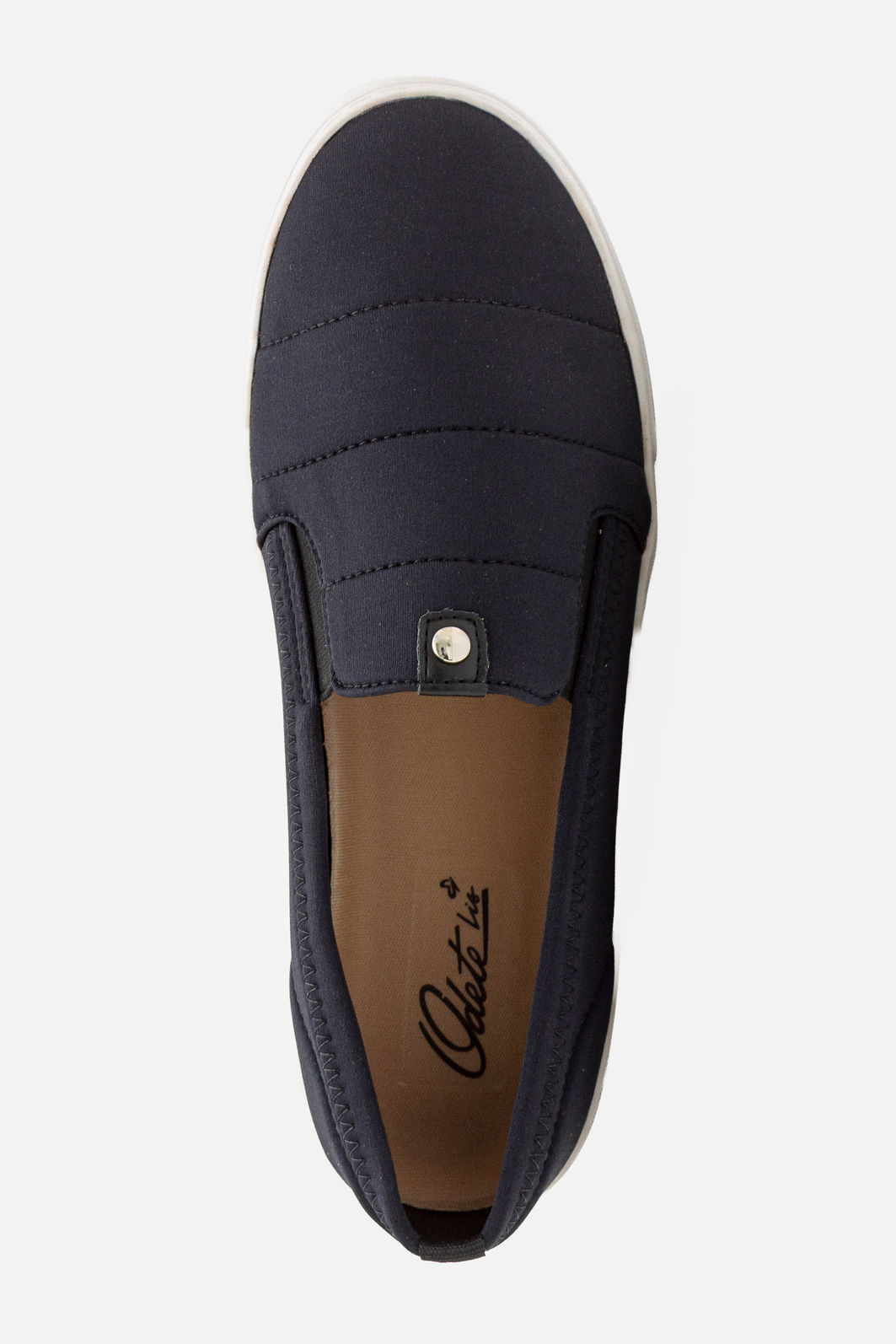 Tênis Slip On com Solado Alto Preto Tênis Slip On com Solado Alto Preto