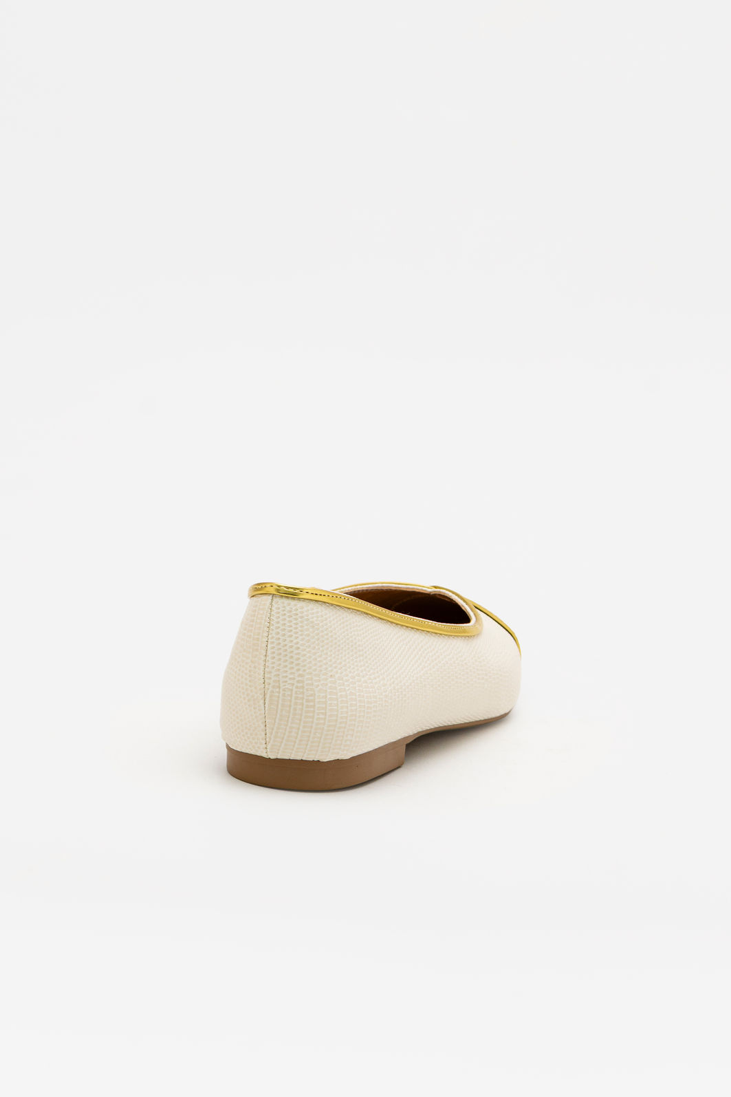 Sapatilha Elegante Bico Fino Off White Sapatilha Elegante Bico Fino Off White