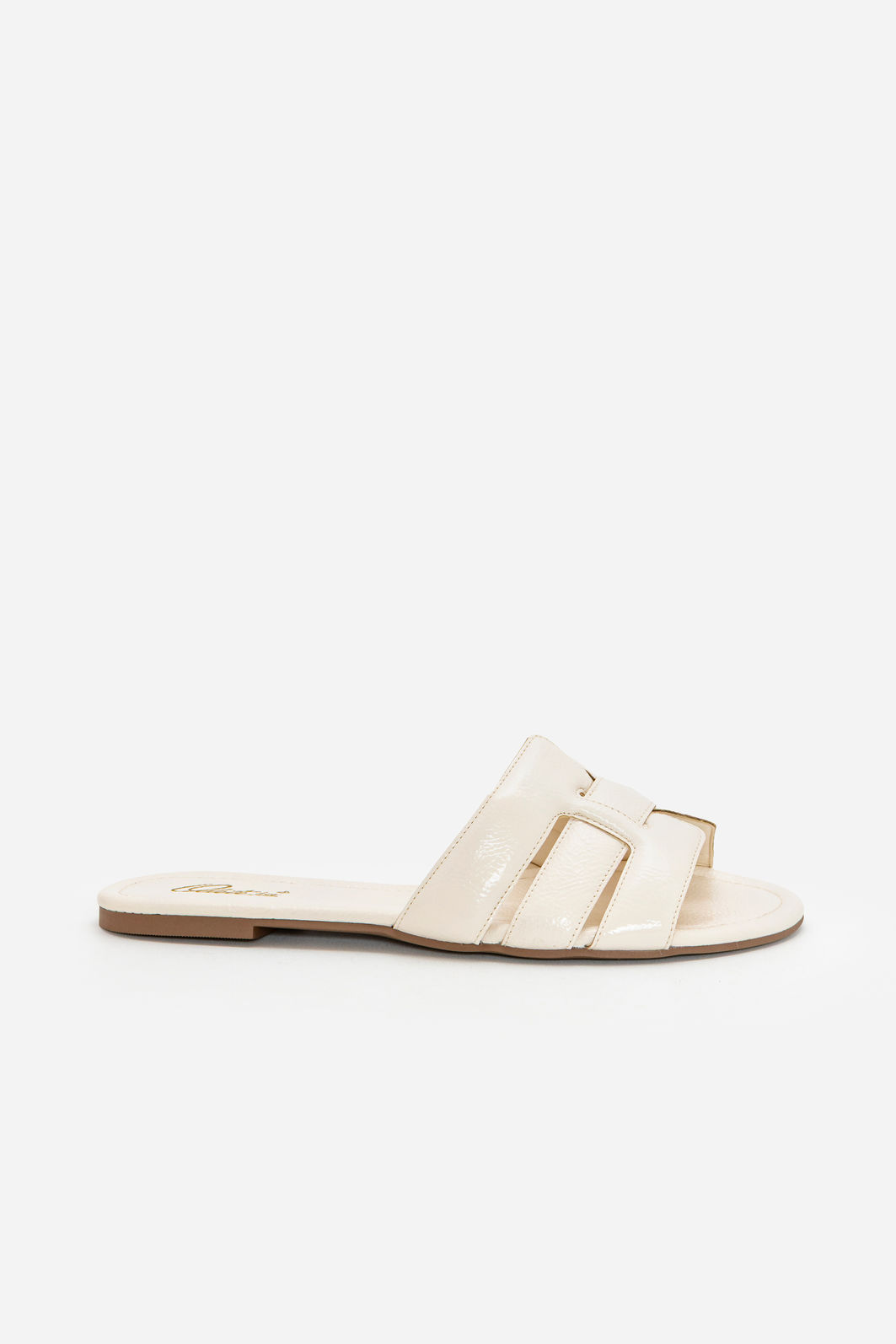 Rasteira Tiras Fofas Moderna Off White Rasteira Tiras Fofas Moderna Off White