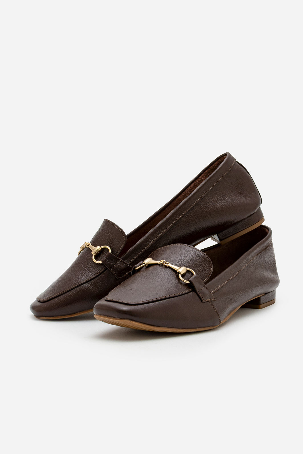 Mocassim Tradicional em Couro Marrom Mocassim Tradicional em Couro Marrom