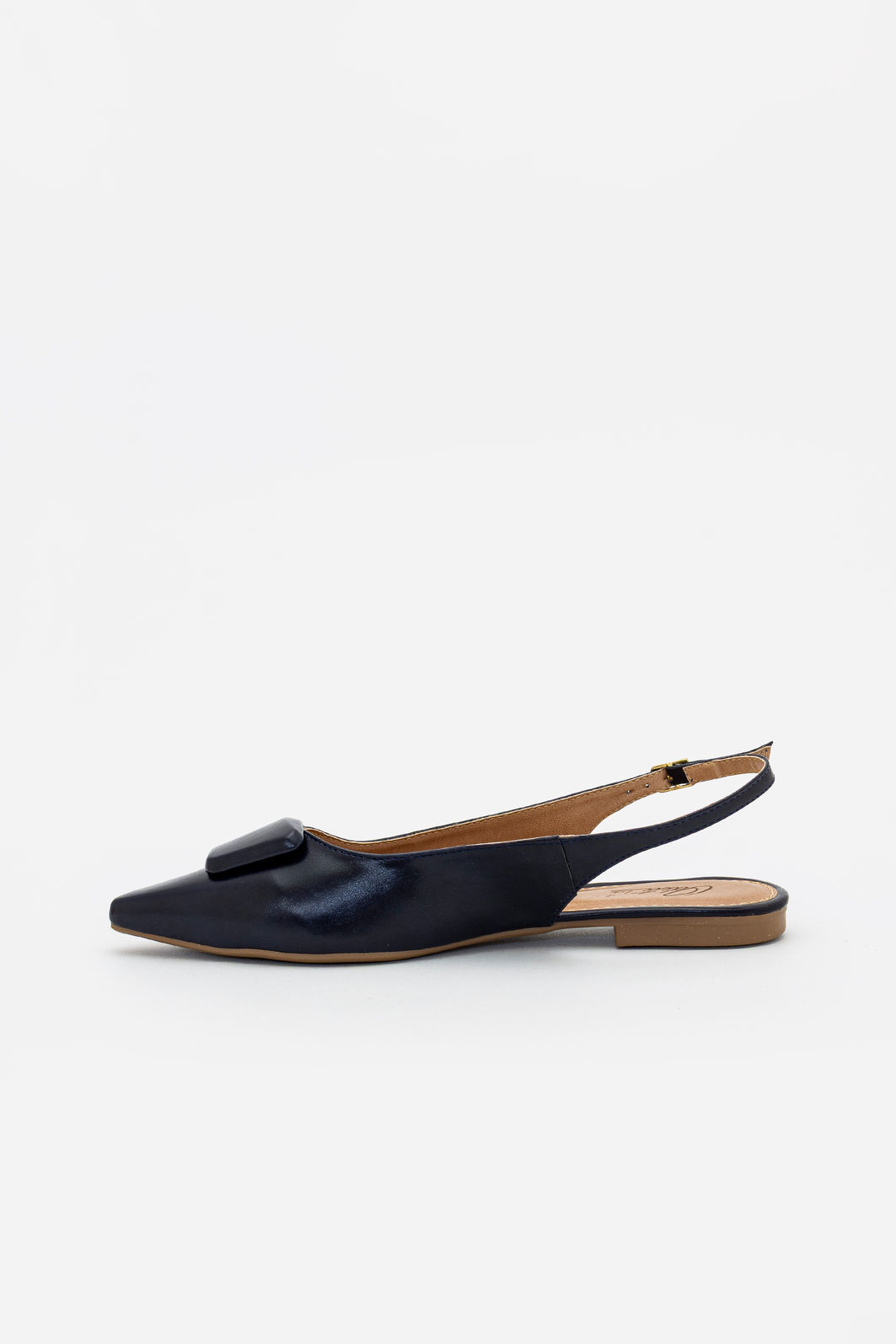 Chanel Rasteiro com Enfeite Azul Marinho Chanel Rasteiro com Enfeite Azul Marinho