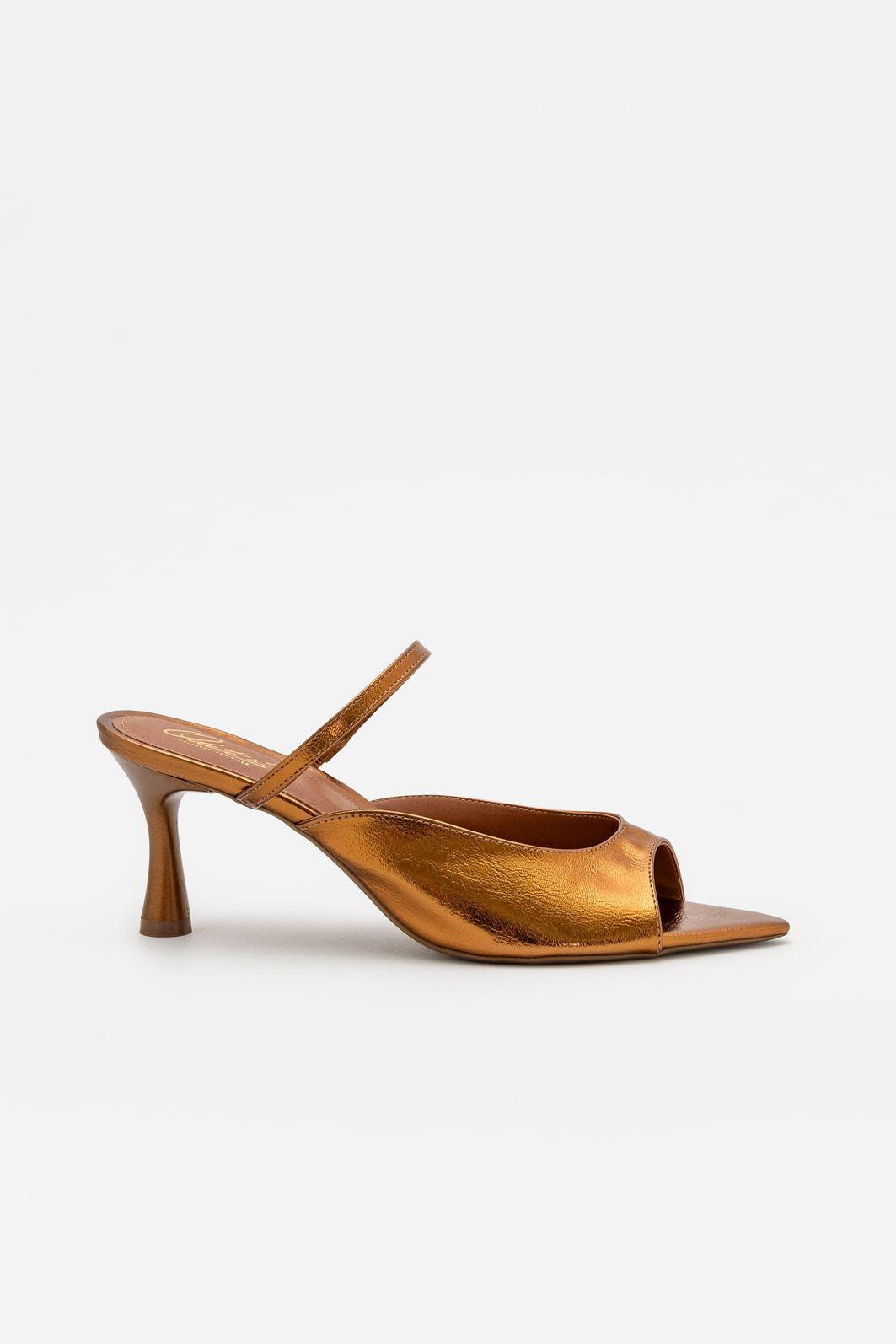 Mule com Salto Taça Elegante Bronze Mule com Salto Taça Elegante Bronze