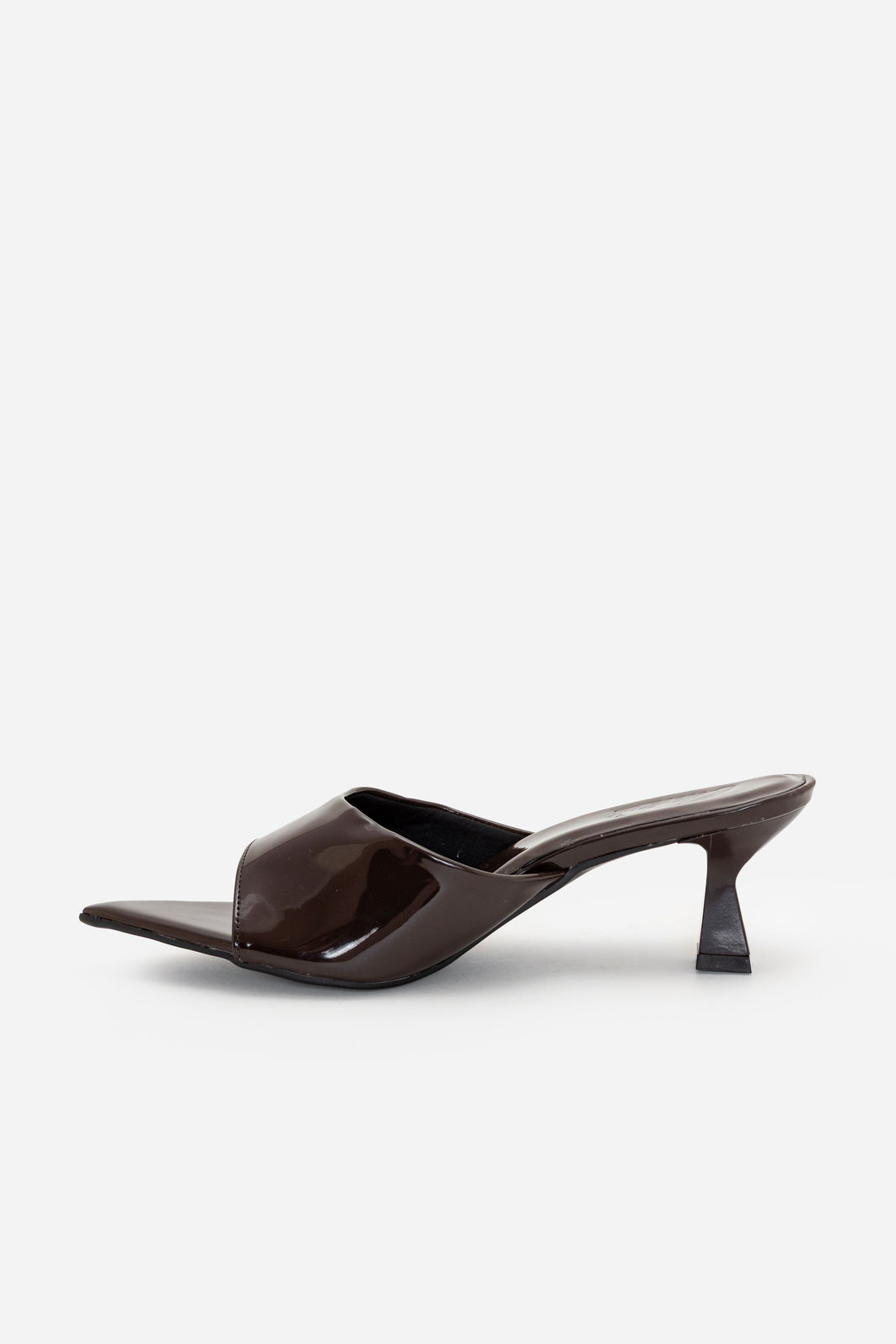 Mule com Tira Larga e Salto Taça Marrom Mule com Tira Larga e Salto Taça Marrom