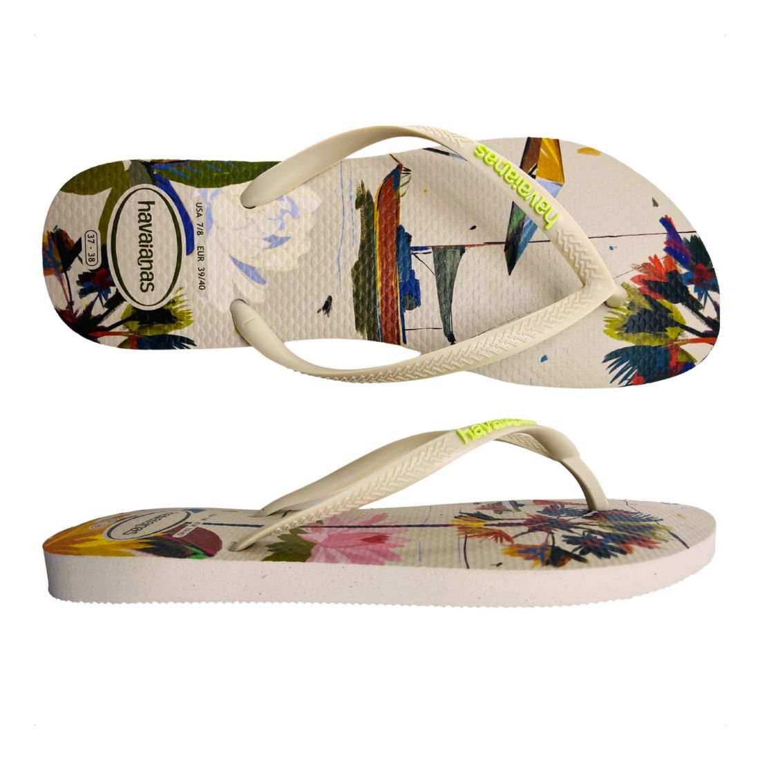 Havaianas Slim Summer Bliss Off White Havaianas Slim Summer Bliss Off White