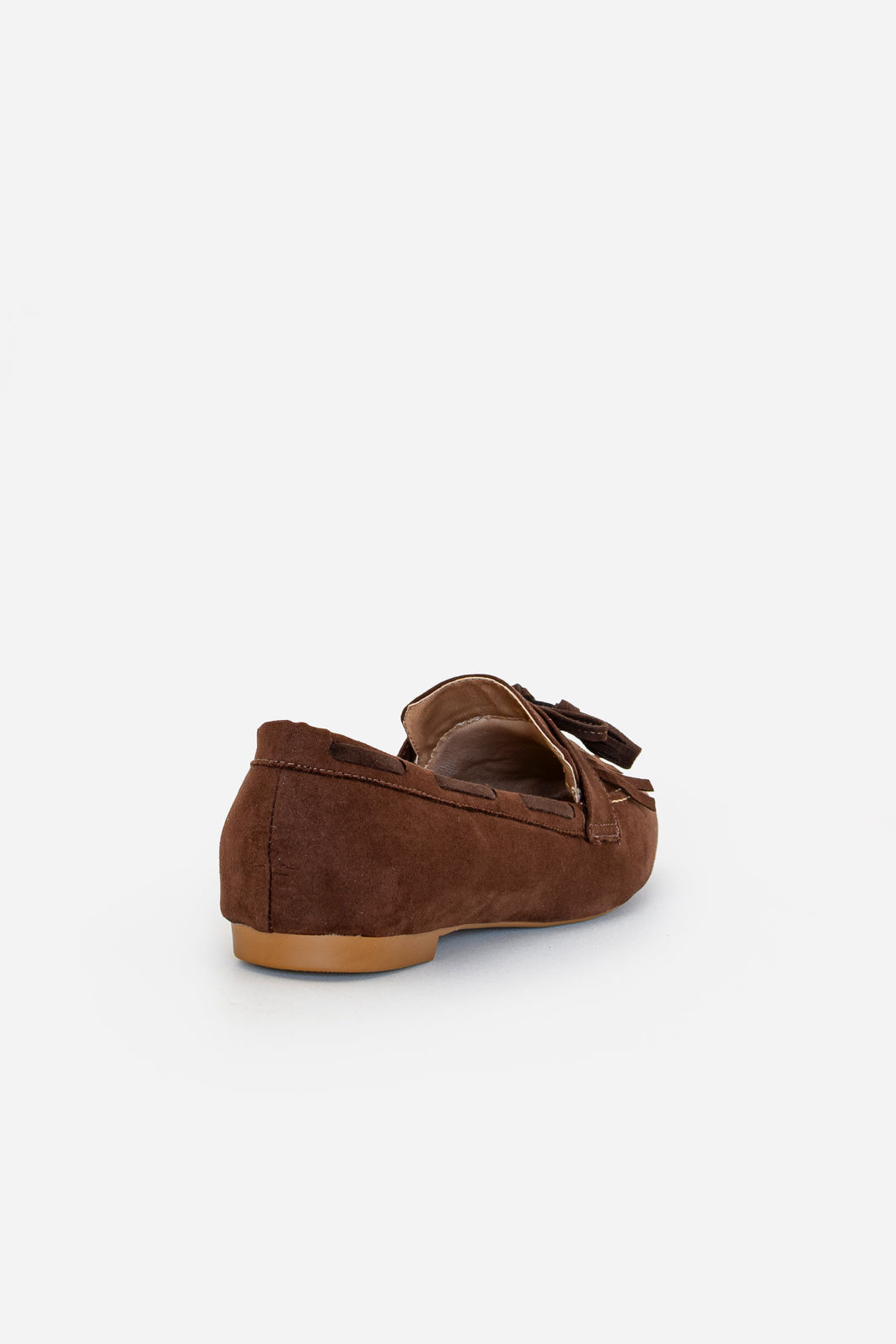 Mocassim em Camurça com Franja Marrom Mocassim em Camurça com Franja Marrom