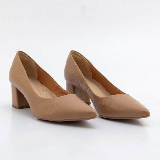 Scarpin Clássico em Couro Castor Scarpin Clássico em Couro Castor