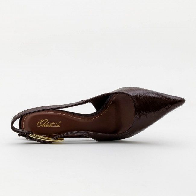 Chanel com Fivela e Salto Geométrico Café Chanel com Fivela e Salto Geométrico Café