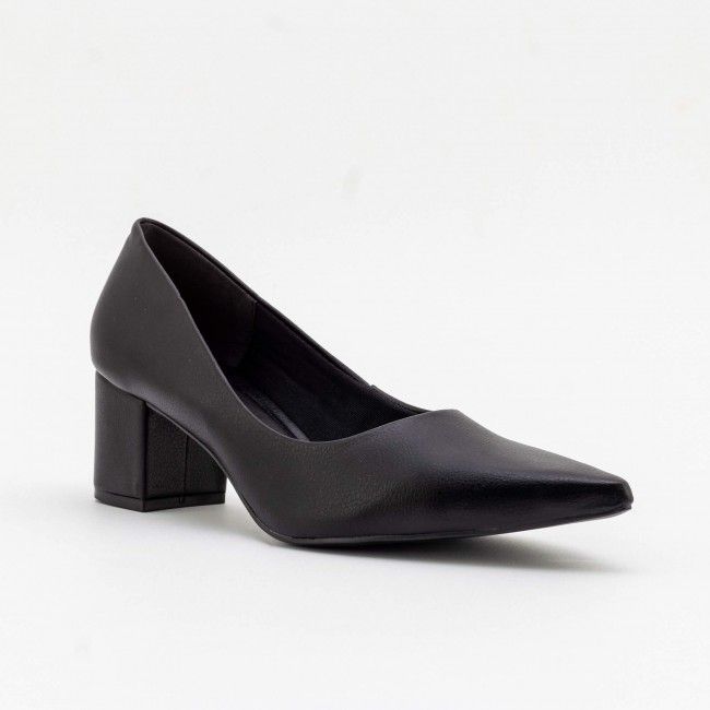 Scarpin Clássico com Salto Bloco Preto Scarpin Clássico com Salto Bloco Preto