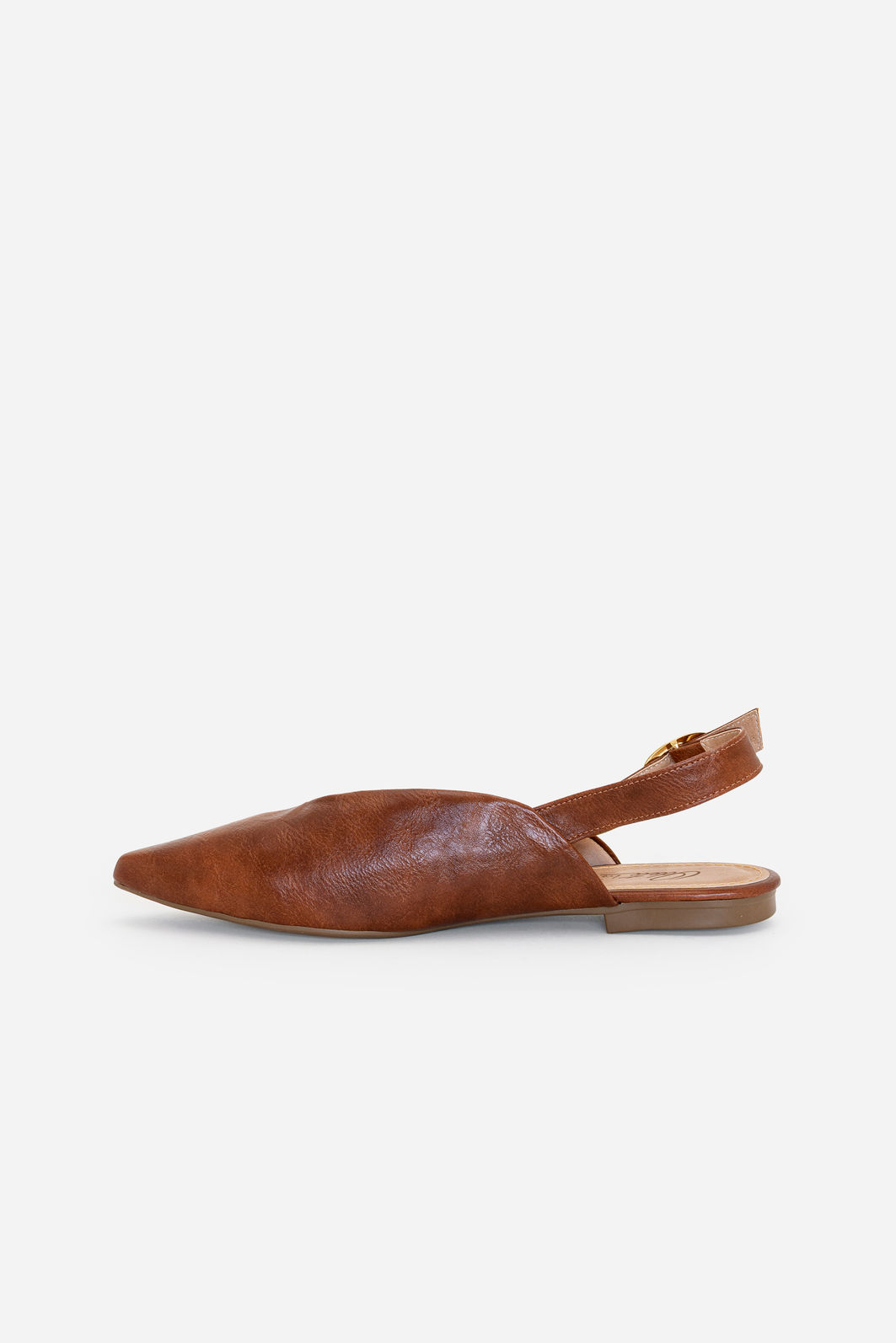 Slingback com Decote Tostado Slingback com Decote Tostado