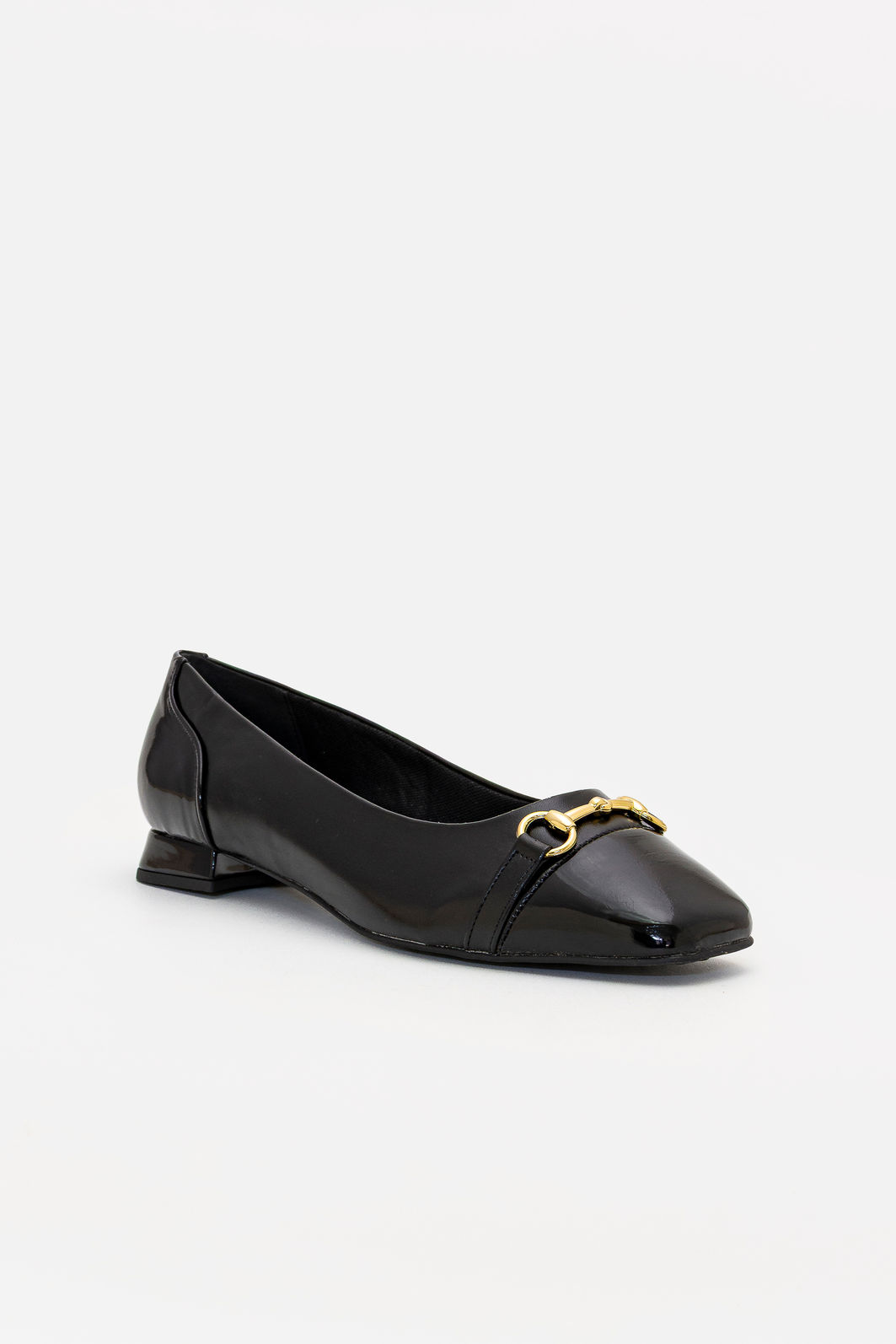 Scarpin com Enfeite Bico Quadrado Preto Scarpin com Enfeite Bico Quadrado Preto