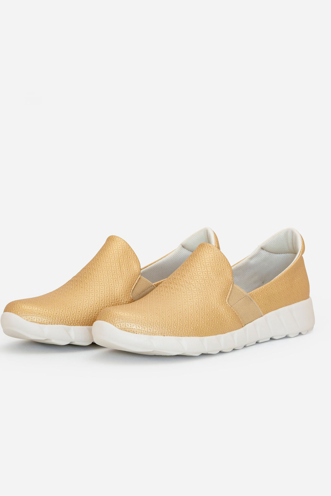 Tênis Slip On Prático Piccadilly Champagne Tênis Slip On Prático Piccadilly Champagne