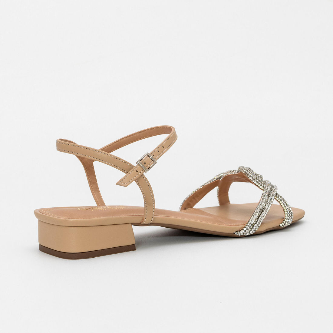 Sandália com Brilhos Amêndoa Sandália com Brilhos Amêndoa