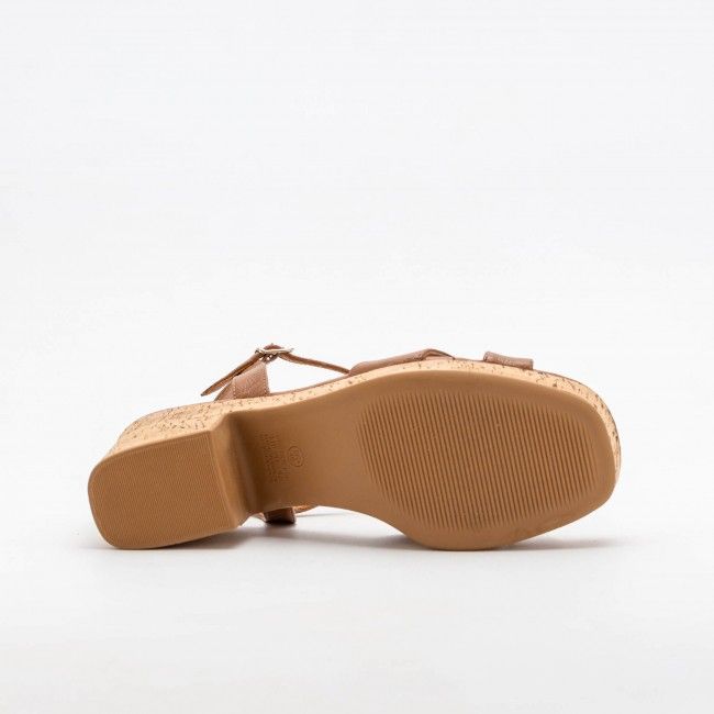 Sandália Plataforma Confortável Caramelo Sandália Plataforma Confortável Caramelo