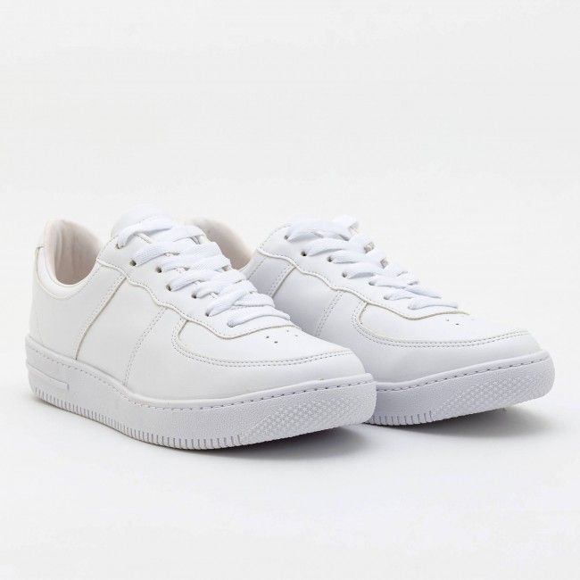 Tênis com Recortes Básico Branco