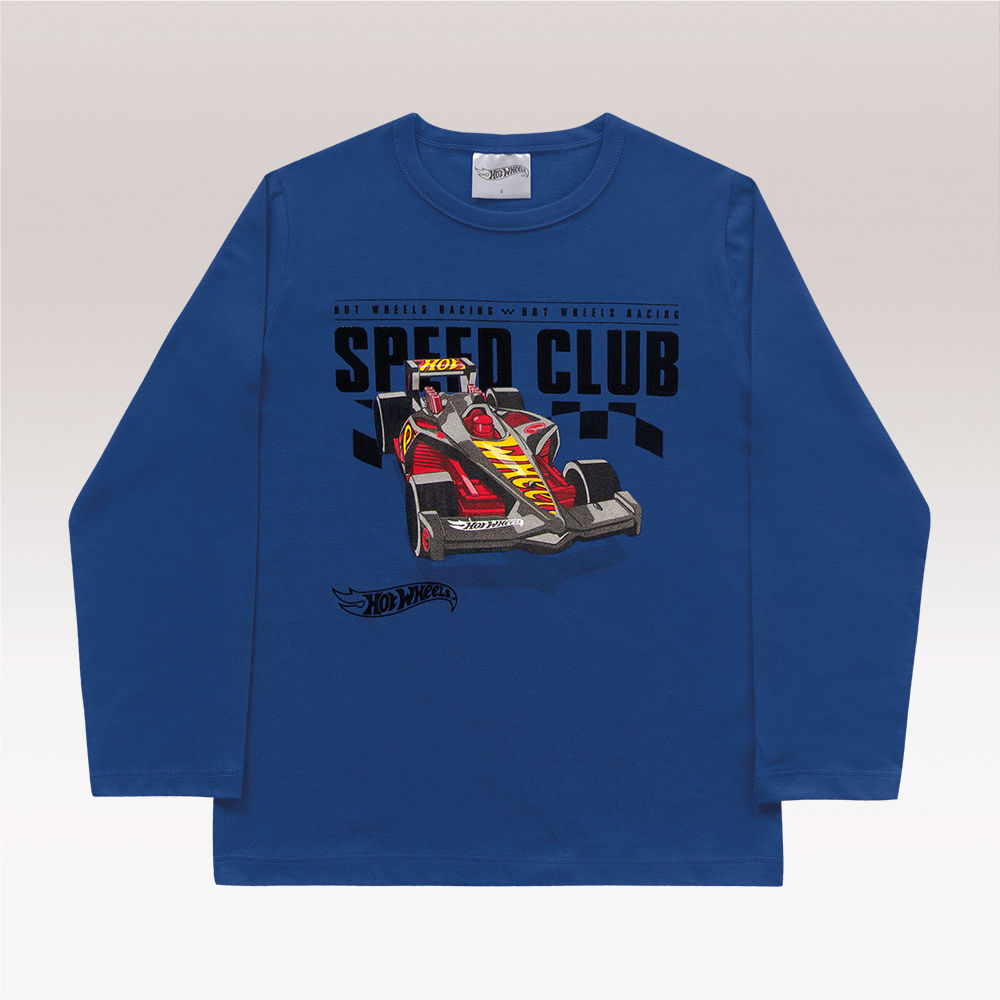 Camiseta manga longa Hot Wheels FAKINI - Loja Virtual