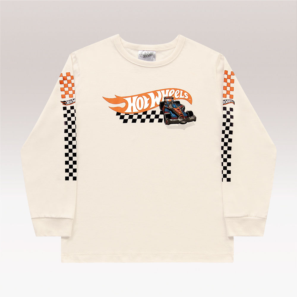 Camiseta manga longa Hot Wheels FAKINI - Loja Virtual