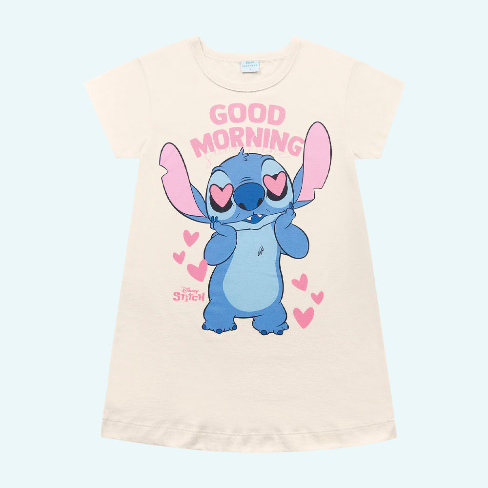 Camisola pijama good morning Stitch FAKINI - Loja Virtual