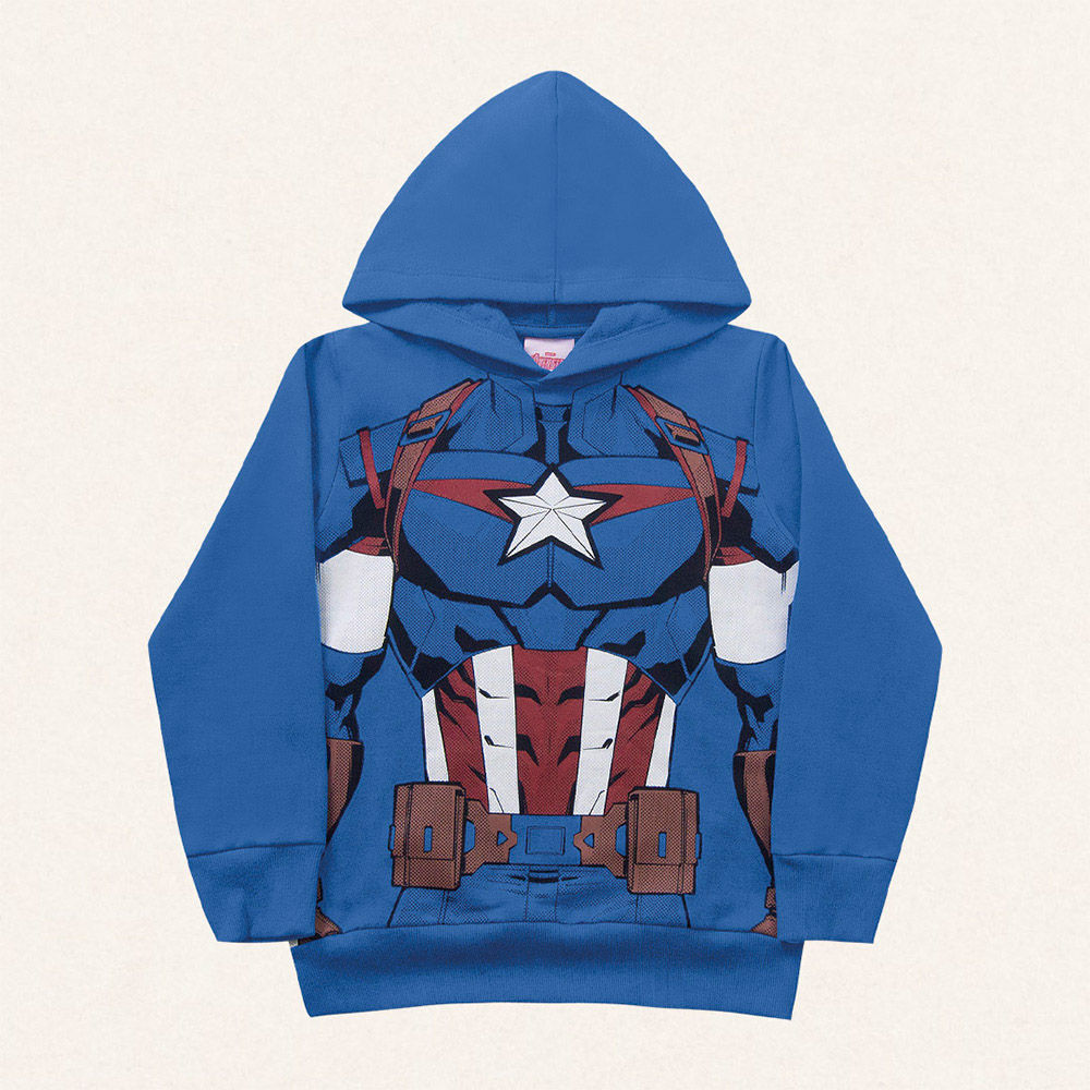 Blusão com capuz em moletom Os Vingadores FAKINI Loja Virtual
