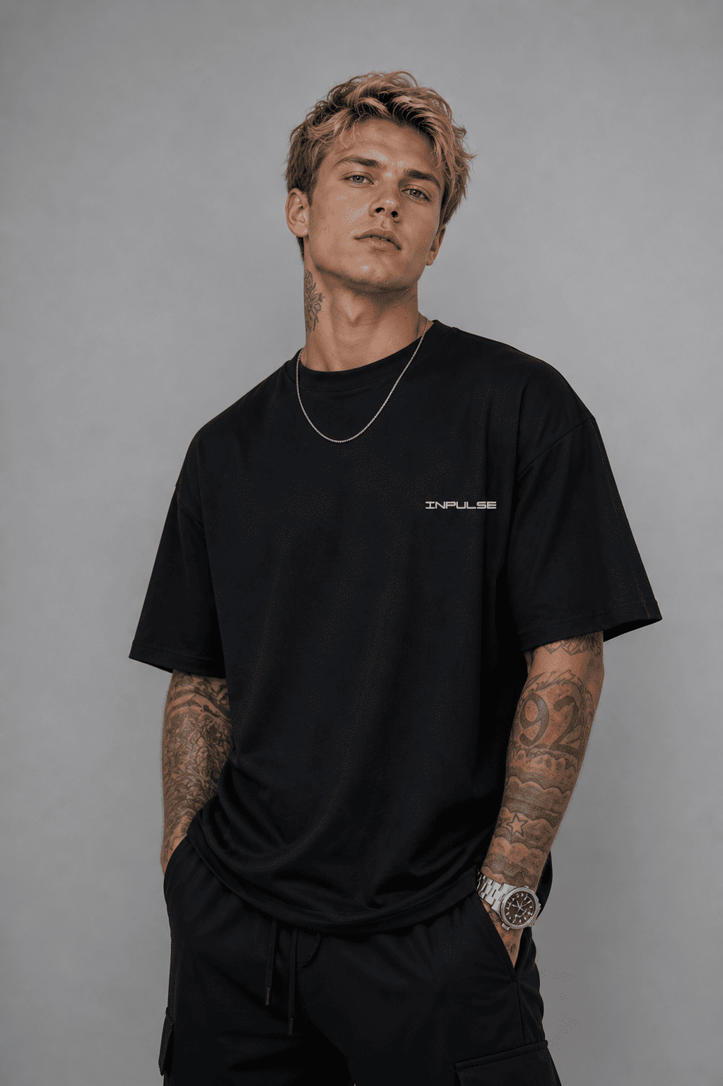 Camiseta Oversized Caveira Storm Masculina Streetwear Premium
