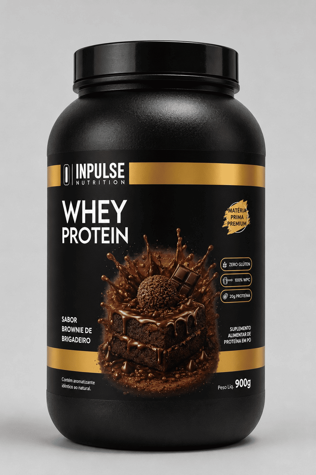 Whey Sabor Chocolate Inpulse Protein Wpc Treino Aminoácidos