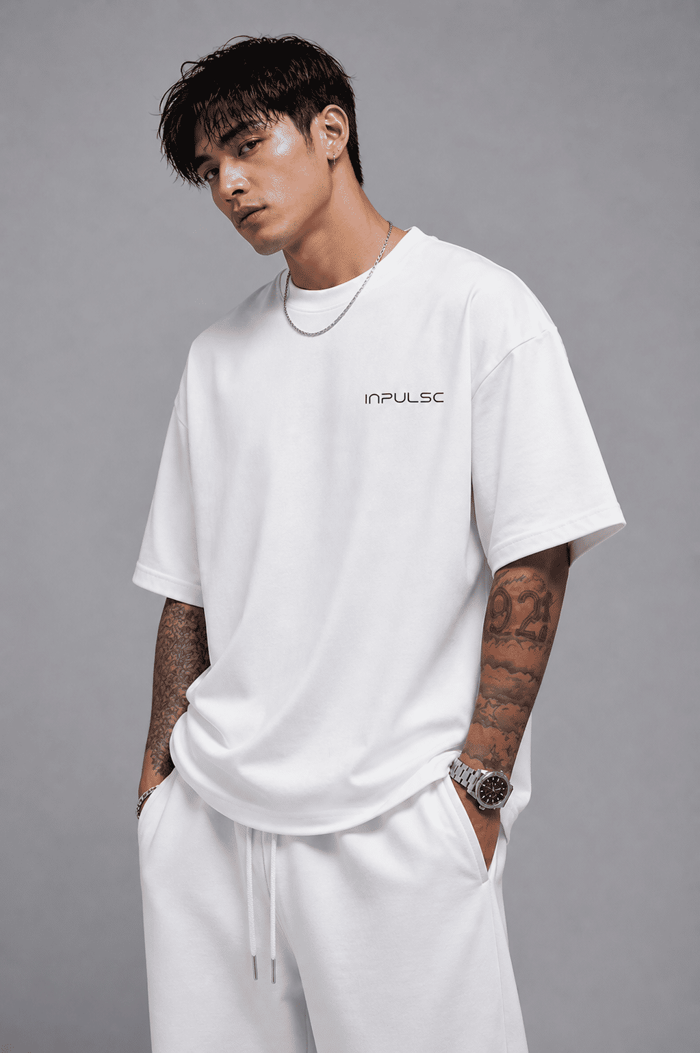 Camiseta Oversized Estampada Lyon Sword Camiseta Oversized Estampada Lyon Sword