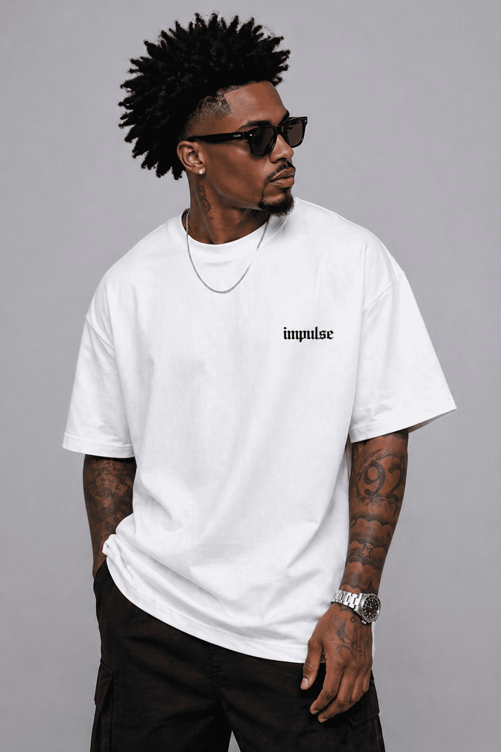 Camiseta Oversized Estampada Caveira Pena Camiseta Oversized Estampada Caveira Pena