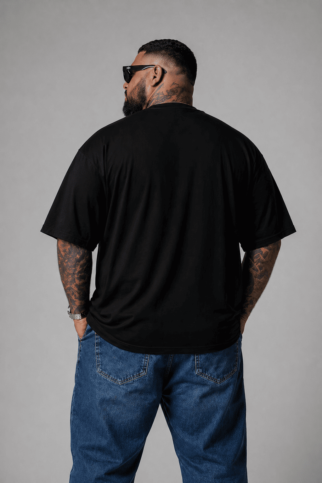 Camiseta Oversized Estampa Frente Caveira Storm