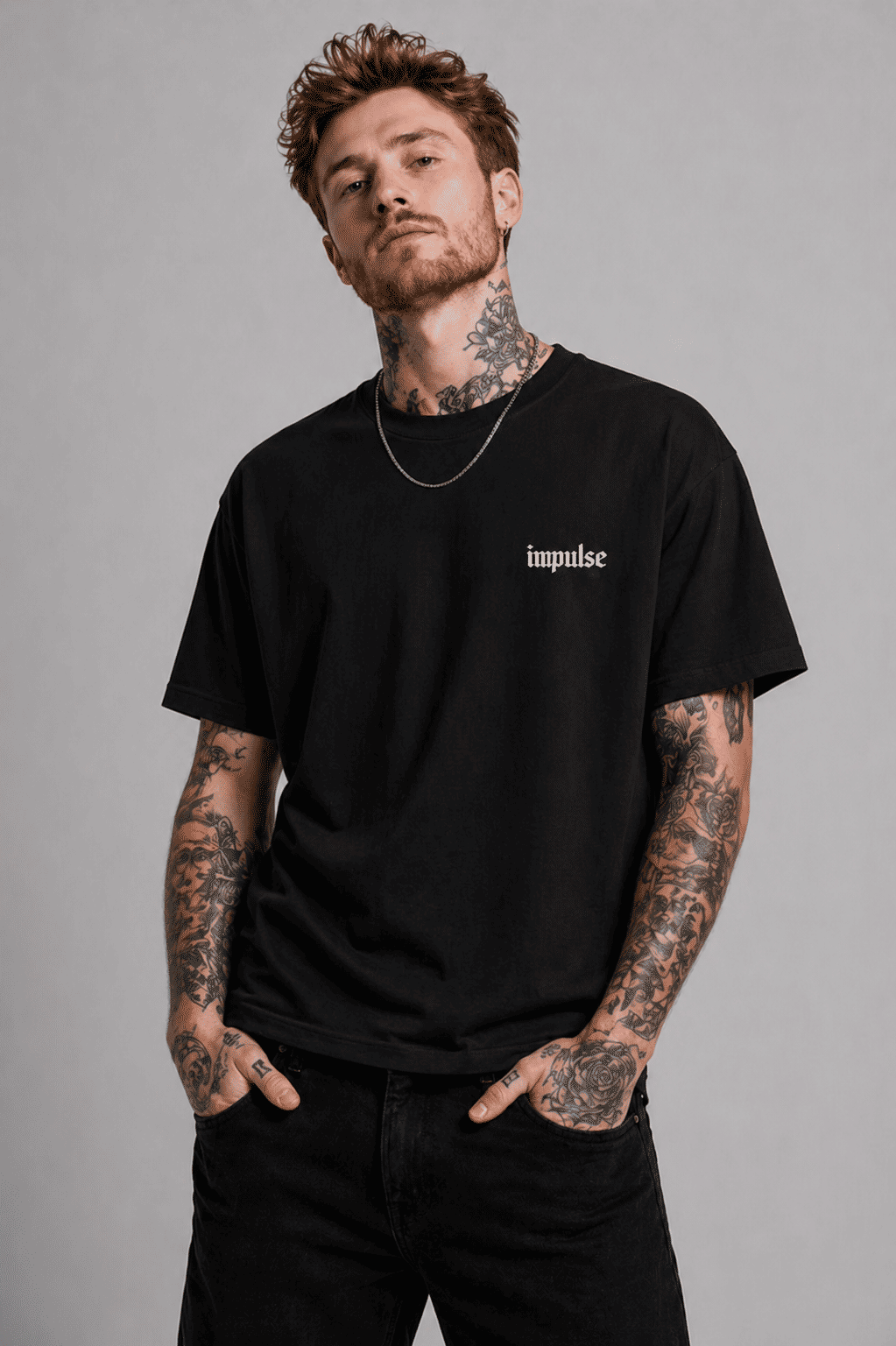 Camiseta Oversized Caveira Letras