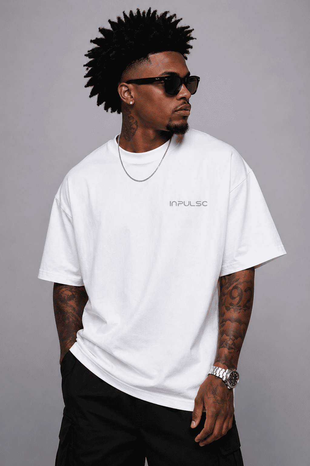 Camiseta Oversized Crazy Smile Masculina Streetwear Premium