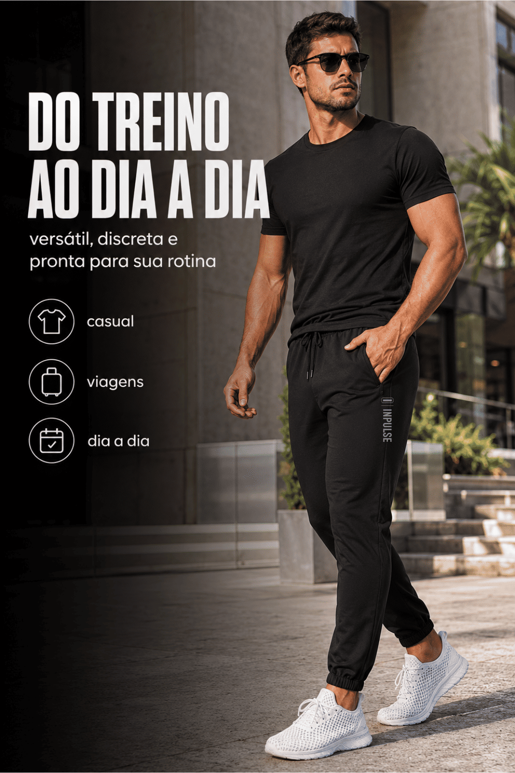 Calça Jogger Masculina Dryfit Inpulse Calça Jogger Masculina Dryfit Inpulse