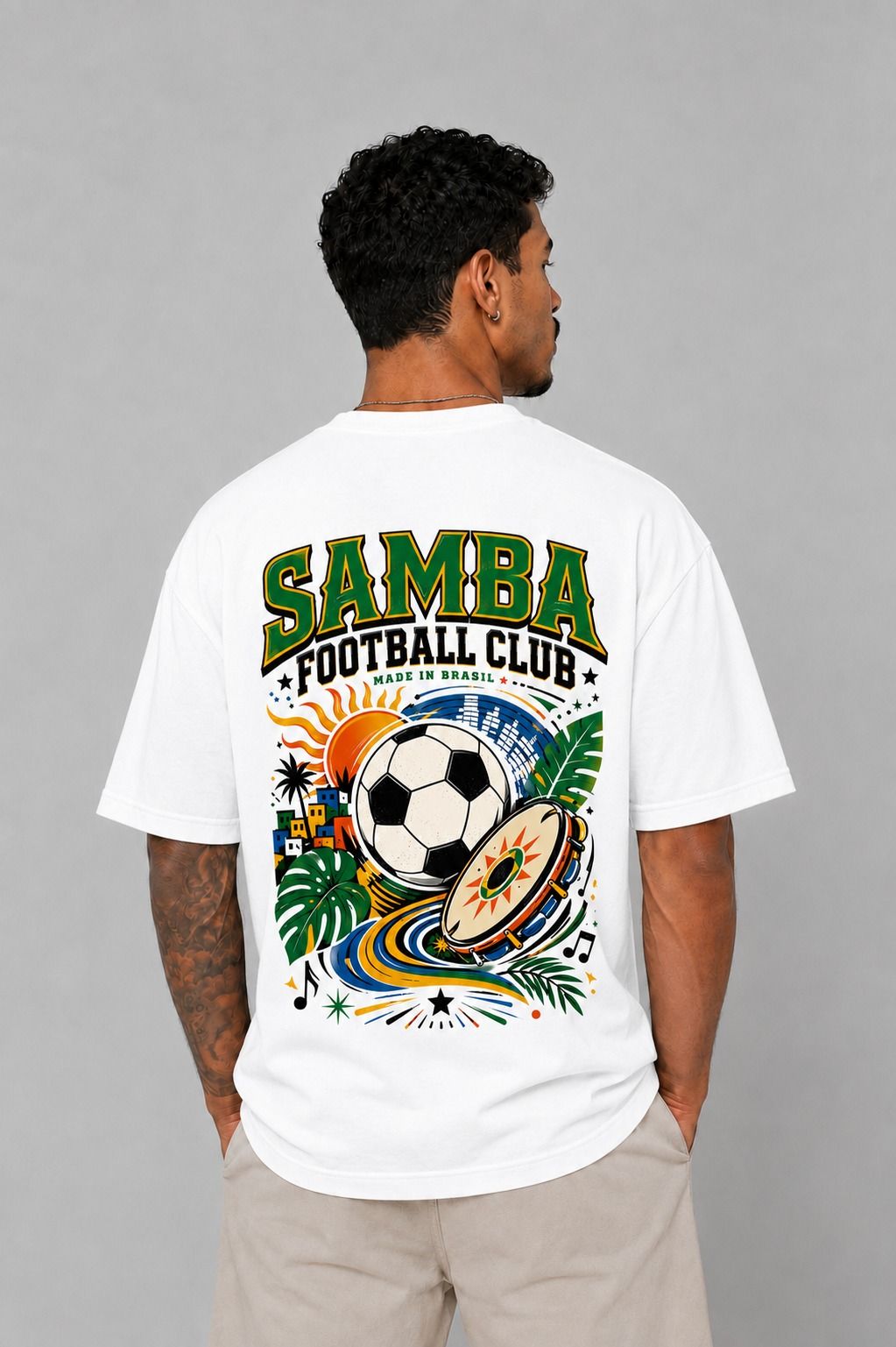 Camiseta Oversized Samba Football Club Camiseta Oversized Samba Football Club