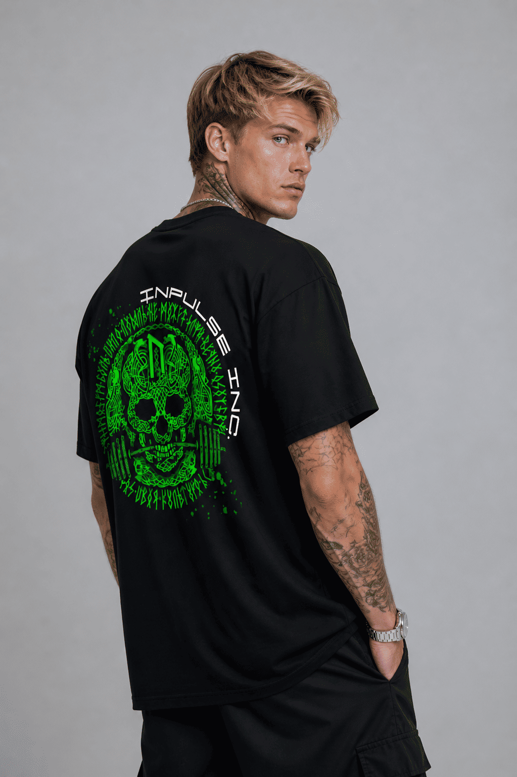 Camiseta Oversized Caveira New Camiseta Oversized Caveira New
