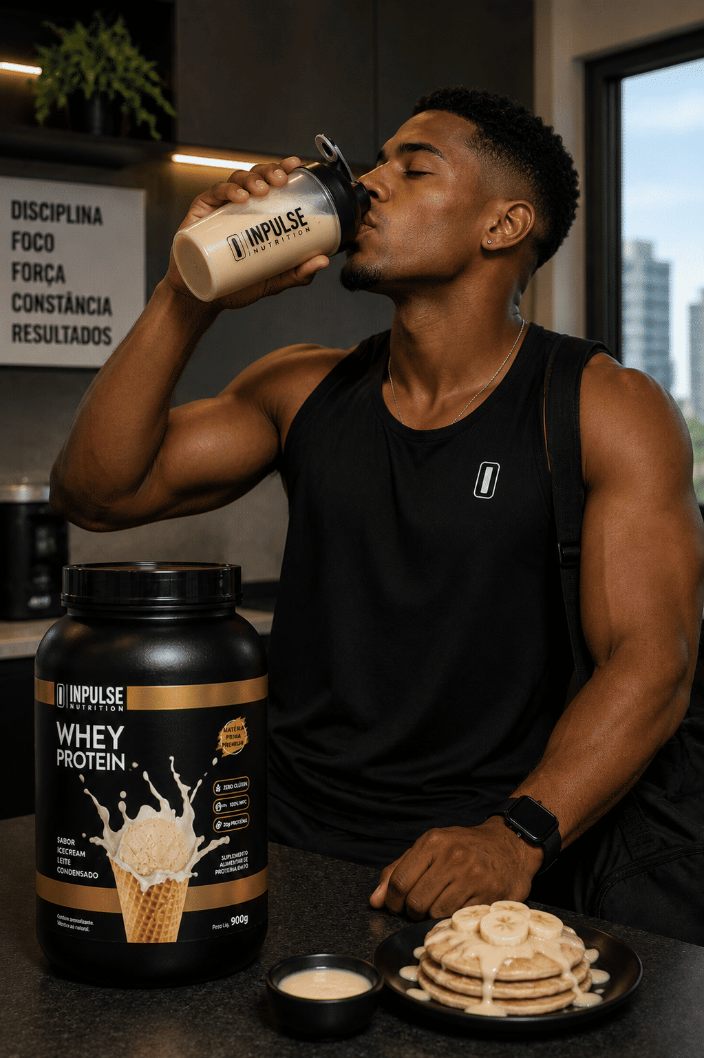 Whey de Leite Condensado Inpulse Protein Wpc Treino Aminoácidos