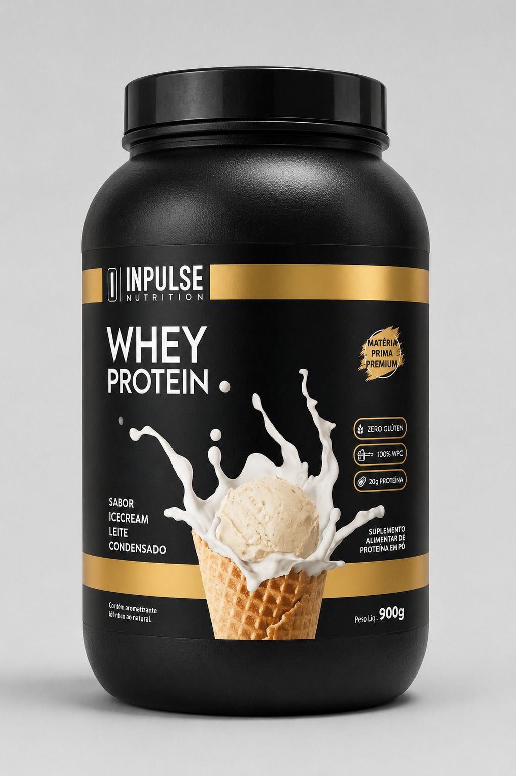 Whey de Leite Condensado Inpulse Protein Wpc Treino Aminoácidos
