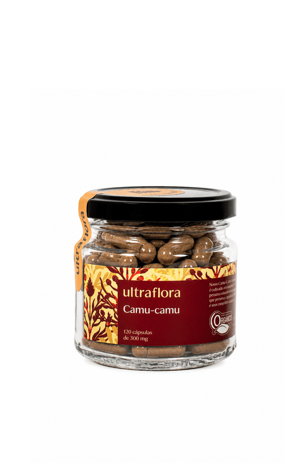 100% Camu Camu Orgânico - 120 cápsulas de 300mg 100% Camu Camu Orgânico - 120 cápsulas de 300mg