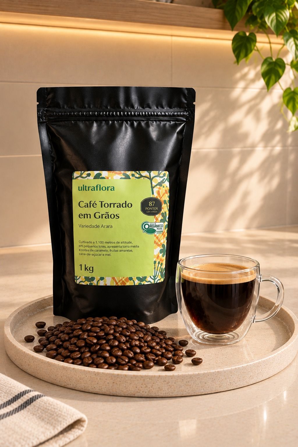 Ultragrão - Café Orgânico Especial Grão - 1kg