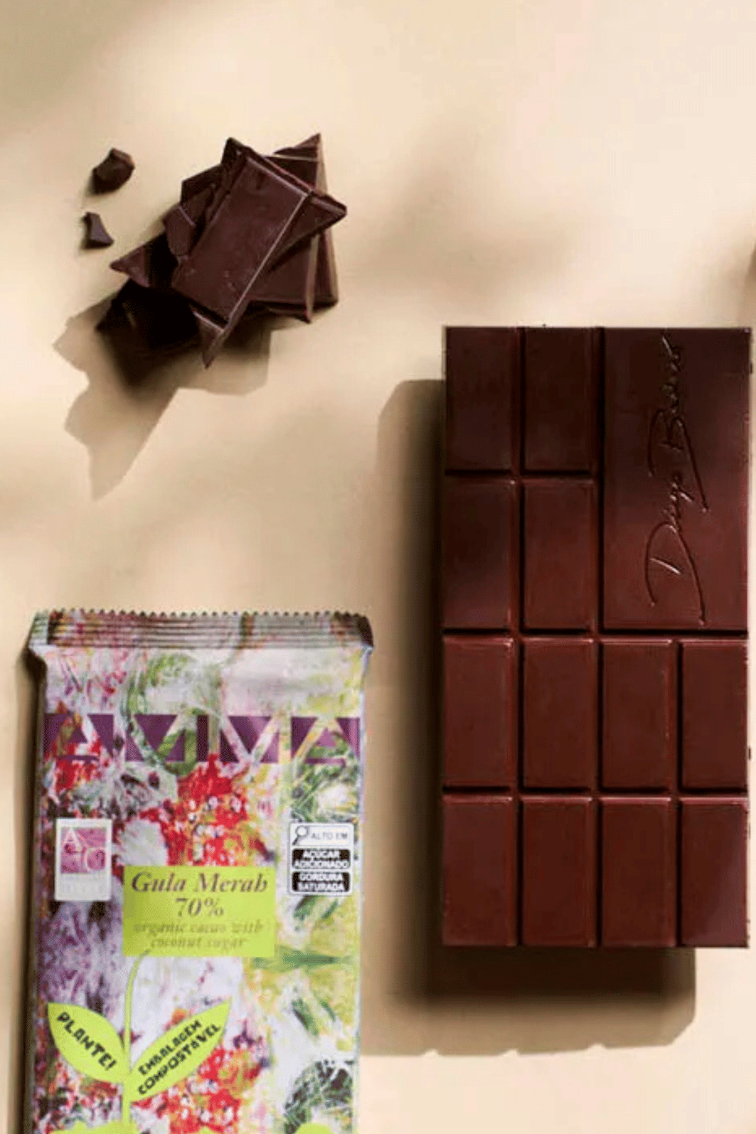 Chocolate Orgânico 70% Cacau AMMA - Gula Merah - 80g