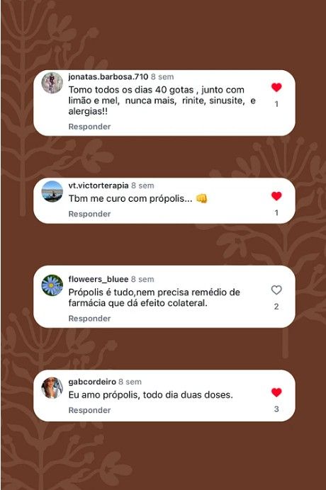 Própolis Marrom 12% Base Álcool de Cereais Orgânico - 30ml Própolis Marrom 12% Base Álcool de Cereais Orgânico - 30ml