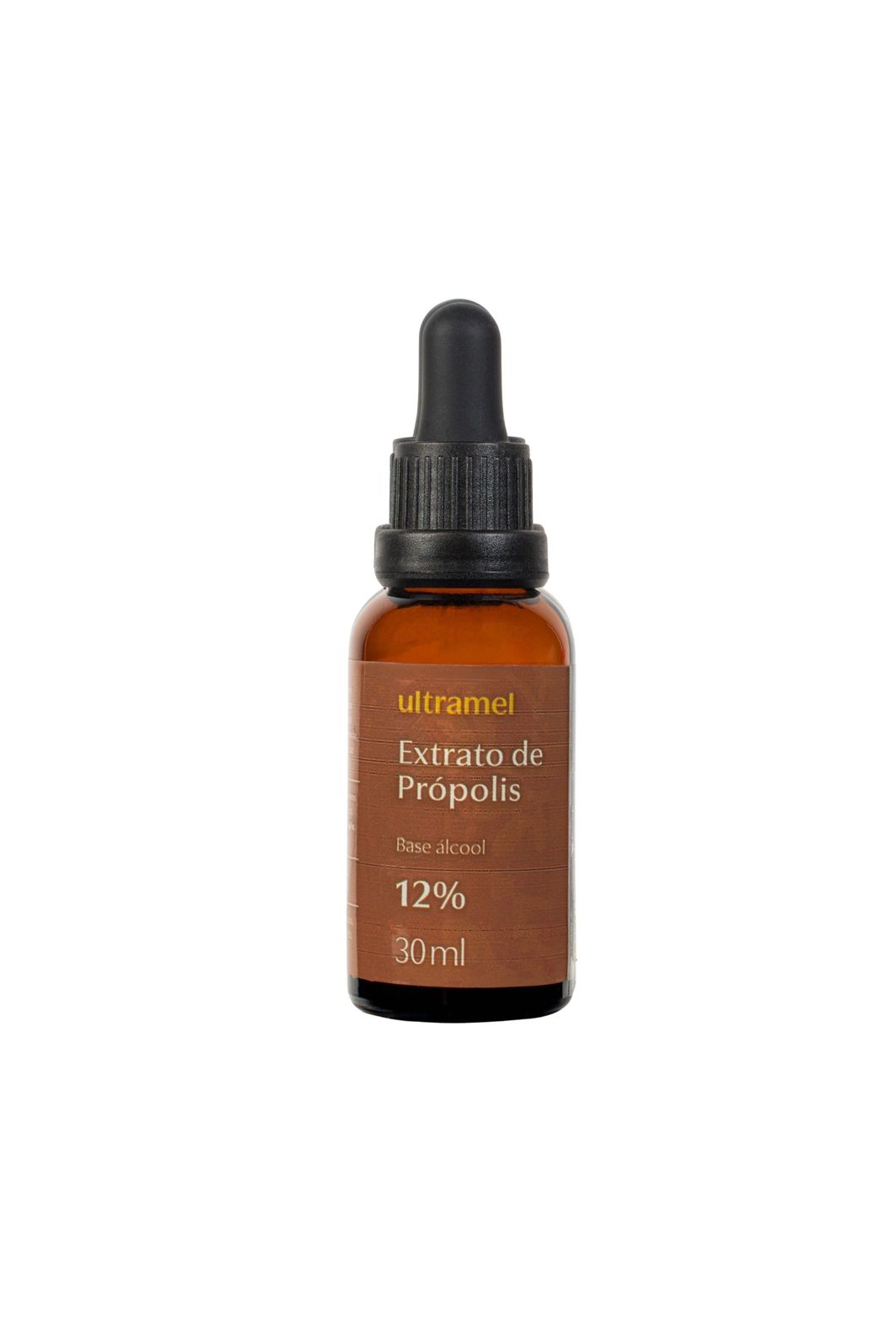 Própolis Marrom 12% Base Álcool de Cereais Orgânico - 30ml Própolis Marrom 12% Base Álcool de Cereais Orgânico - 30ml